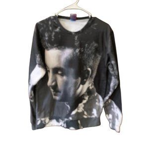 Rage On Mens Size Medium M Pullover Long Sleeve Sweatshirt Black Gray White14945